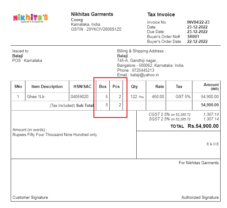 Output Books - Print in all units