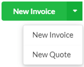 Create New Invoice/Quote for Project