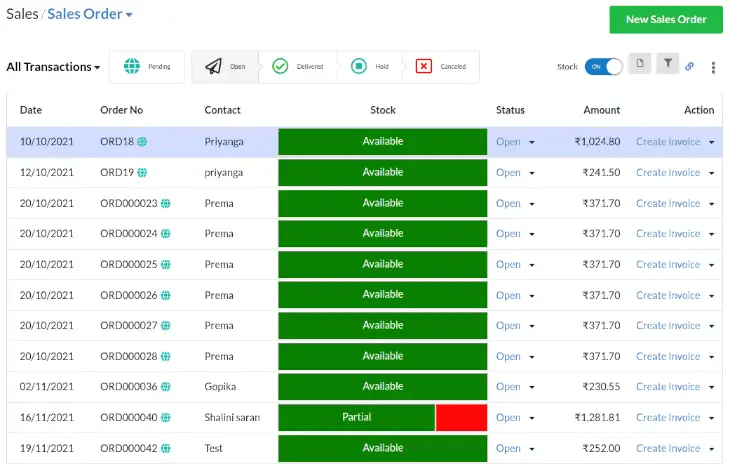 Online & Offline Sales using Output Books Billing Tool