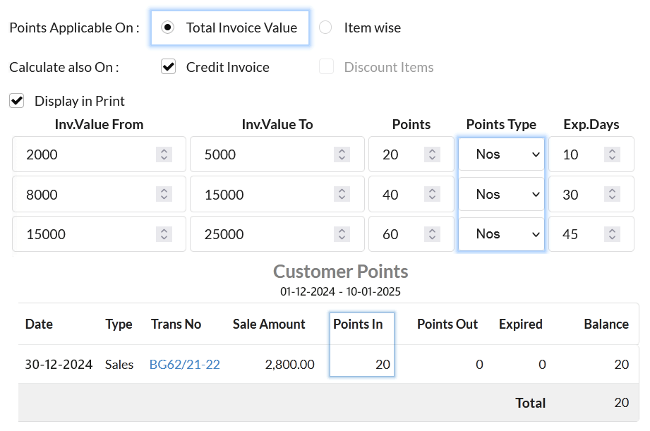 Output Books Customer Loyalty Management