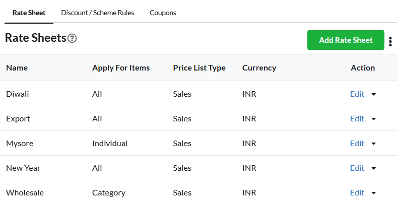 Output Books Rate Sheet