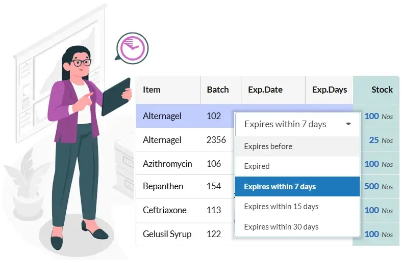 Stock Expiry Management - pharmacy management software