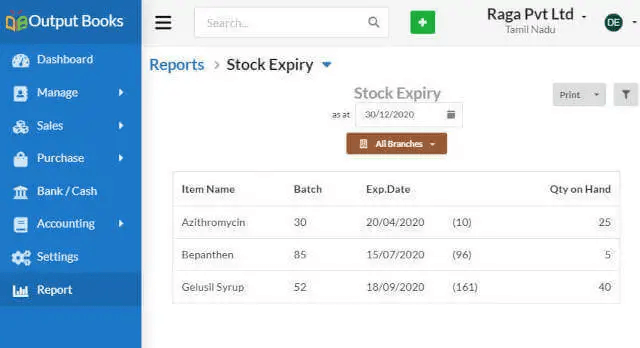 Stock Expiry Management